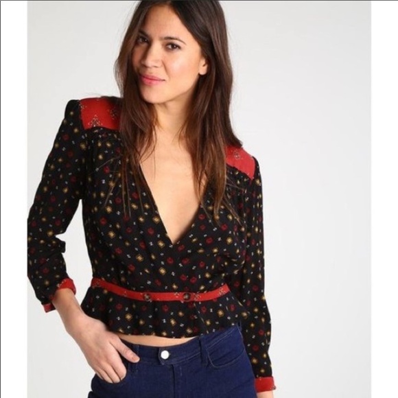 Free People Tops - - NWT free people were we roam printed blouse
